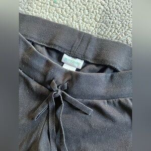 Motherhood Maternity, Size M, black cotton shorts.